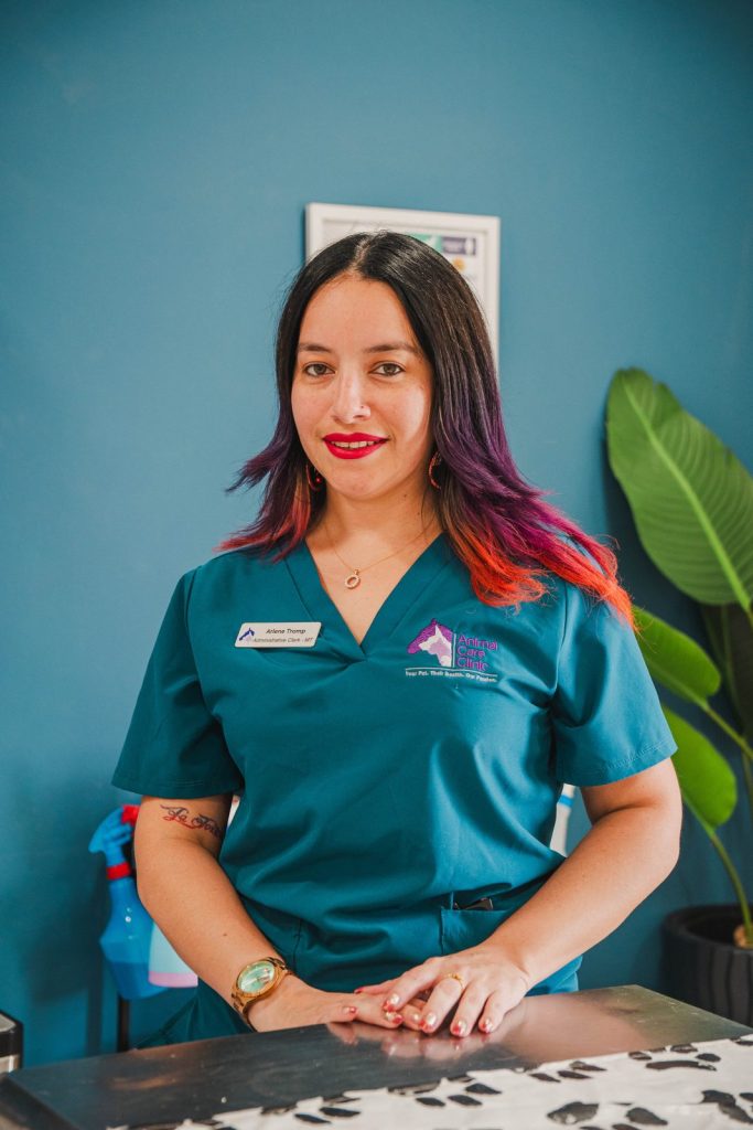 Arlene Tromp, administration at Animal Care Clinic Aruba
